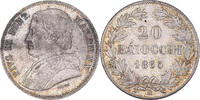 ITALIAN STATES 20 Baiocchi Coin, PAPAL STATES, Pius IX, Rome -