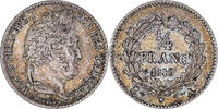 France 1/4 Franc Coin, Louis-Philippe, Paris, Silver -