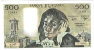 France 500 Francs Pascal, A.207, Fayette:71.31, KM:156e -