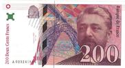 France 200 Francs Eiffel, A.023, Fayette:75.2, KM:159a -