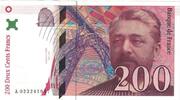 France 200 Francs Eiffel, A.023, Fayette:75.2, KM:159a -