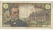 France 5 Francs Pasteur, E.28, Fayette:61.3, KM:146a -