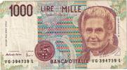 Italy 1000 Lire Banknote, 1990-10-03, KM:114b -