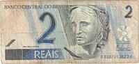 Brazil 2 Reais Undated (2001), KM:249c -