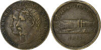 France betaalpenning Napoléon III, Palais de l'Exposition, Brass -