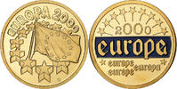 France Medaille Ecu Europa, Copper Gilt -