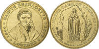 France Tourist token Lourdes, sainte Bernadette, Nordic gold -