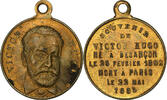 France Medaille Souvenir de Victor Hugo, Brass -