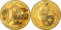 Switzerland Medaille Il Lago di Lugano, I Laghi Svizzeri, Copper-Nickel Gilt -