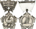 France Medaille Collectivités locales, Excellent Quality, Crouzat, Silver, 32 -