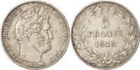France 5 Francs Coin, Louis-Philippe, Paris, Silver -
