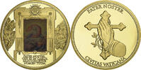 Vatican Medaille Pater Noster, Civitas Vaticana, Copper Gilt -