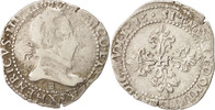 France Demi Franc Coin, Rouen, Silver, Sombart:4716 -