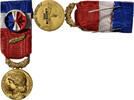 France Medaille Honneur-Travail, République Française, Uncirculated -