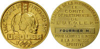 France Medaille UFOLEP, Ligue Française de l'Enseignement, Gilt Bronze -