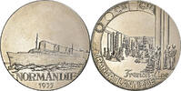 France Medaille Les Grands Transatlantiques, Normandie, Copper-nickel, C. -