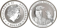 Australia Dollar Australian Kookaburra, Bullion, Silver -
