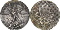 France betaalpenning Sanctus Michael Archangelus, Silvered bronze -
