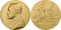 France Medaille Henri Germain, Fondateur du Crédit Lyonnais, Gilt Bronze -