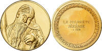 France Medaille le Prophète Jérémie, Gilt Bronze -