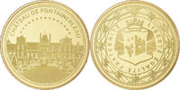 France Medaille Le Château de Fontainebleau, Copper-Nickel Gilt -