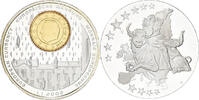 Belgium Medal Monnaies européennes, Copper Plated Silver -