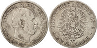 German States 2 Mark Coin, PRUSSIA, Wilhelm I, Cleves -