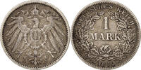GERMANY - EMPIRE Mark Coin, Wilhelm II, Stuttgart, Silver -