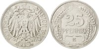 GERMANY - EMPIRE 25 Pfennig Coin, Wilhelm II, Muldenhütten -