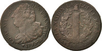France 2 Sols Coin, 2 sols français, Strasbourg, Bronze -