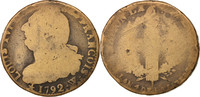 France 2 Sols Coin, 2 sols françois, Lille, Bronze -