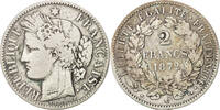 France 2 Francs Coin, Cérès, Bordeaux, Silver, KM:817.2 -