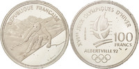 France 100 Francs Coin, Silver, KM:971 -