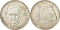 France 100 Francs Coin, André Malraux, Silver, KM:1188 -