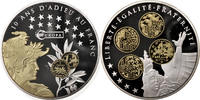 France Medal 10 ans d'adieu au Franc, Liberté, Égalité, Fraternité, Arts & -