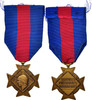 France Medal Services Militaires Volontaires, Very Good Quality, Bronze, 33.5 -