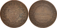 ITALIAN STATES Centesimo Coin, SARDINIA, Carlo Felice, Genoa -