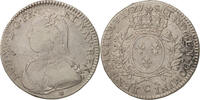 France 1/2 ECU, 44 Sols Coin, Louis XV, 1/2 Écu aux branches d'olivier -