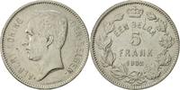 Belgium 5 Francs, 5 Frank Coin, Nickel, KM:98 -