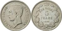 Belgium 5 Francs, 5 Frank Coin, Nickel, KM:98 -