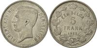Belgium 5 Francs, 5 Frank Coin, Nickel, KM:98 -