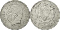 Monaco 5 Francs Coin, Louis II, Poissy, Aluminum, KM:122 -