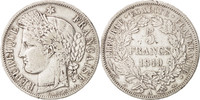 France 5 Francs Coin, Cérès, Paris, Silver, KM:761.1 -