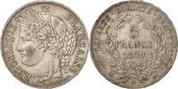 France 5 Francs Coin, Cérès, Strasbourg, Silver, KM:761.2 -