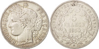 France 5 Francs Coin, Cérès, Strasbourg, Silver, KM:761.2 -