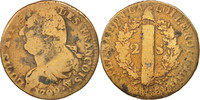 France 2 Sols Coin, Arras, Bronze, Gadoury:25 -