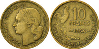 France 10 Francs Coin, Guiraud, Paris, Aluminum-Bronze -