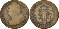 France 2 Sols Coin, 2 sols françois, Lille, Bronze -