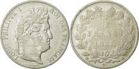 France 5 Francs Coin, Louis-Philippe, Strasbourg, Silver -