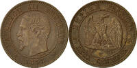 France 2 Centimes Coin, Napoleon III, Lille, KM 776.7 -